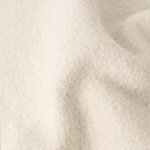 MANGO Beige A-Line Wool Skirt Sz M NWT Midi Long Ecru Off-white Ivory - Picture 6 of 6